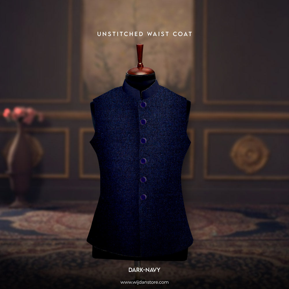 Royal Tweed Wool Unstitched Waistcoat